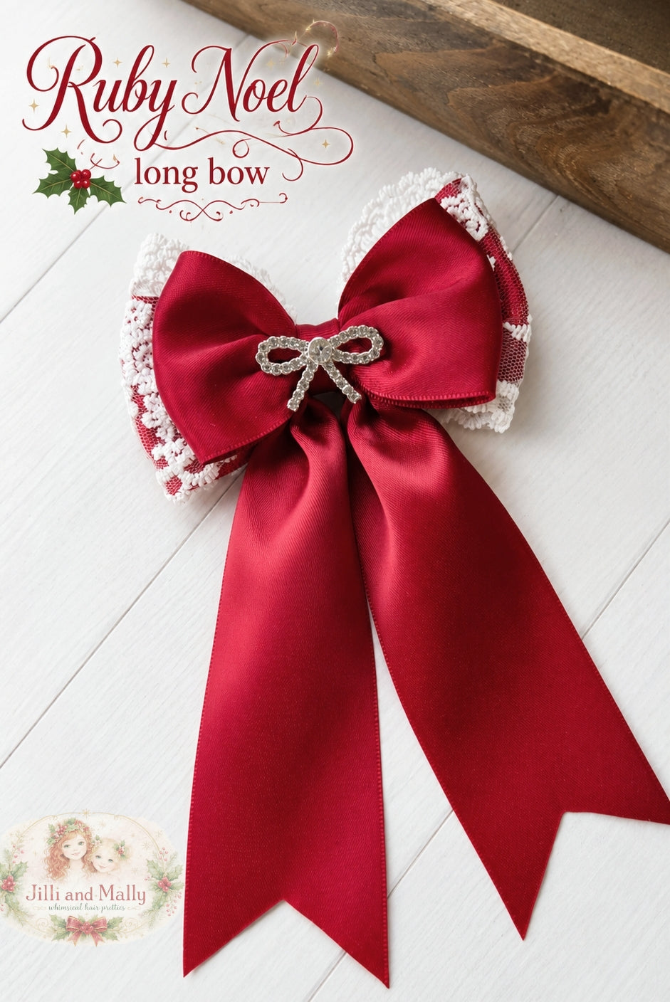 Ruby Noel Long Bow Single OR Piggy Set m2m Hummingbirds & Flowers *Pre-order 4 wk turnaround*
