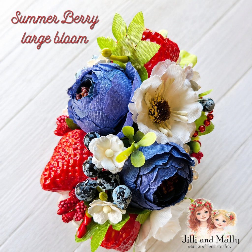 Sweet Summer Berries Large Floral Bloom m2m Stitches By the Million *pre-order 4 wk turnaround*