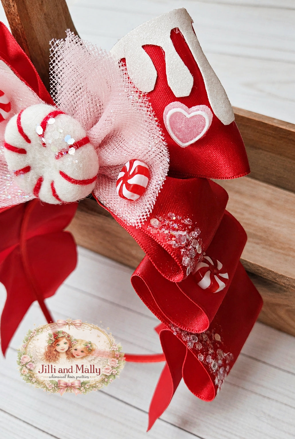 Peppermint Sweetie Boujiee Bow m2m Stella Maris *Made to Order TAT 6 weeks*