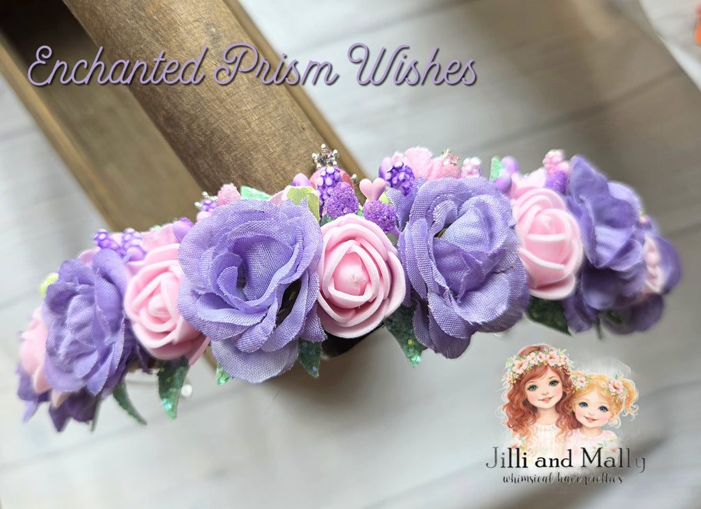 Enchanted Prism Wishes Floral Crown m2m Kada Children’s Boutique *Pre-Order-2 wk turnaround*