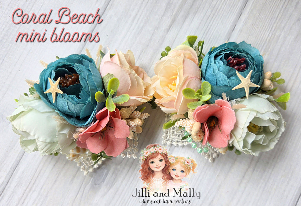 Coral Beach Mini Blooms~Single OR Piggies m2m Mia Miel Clothing *Pre-order 4 wk turnaround*