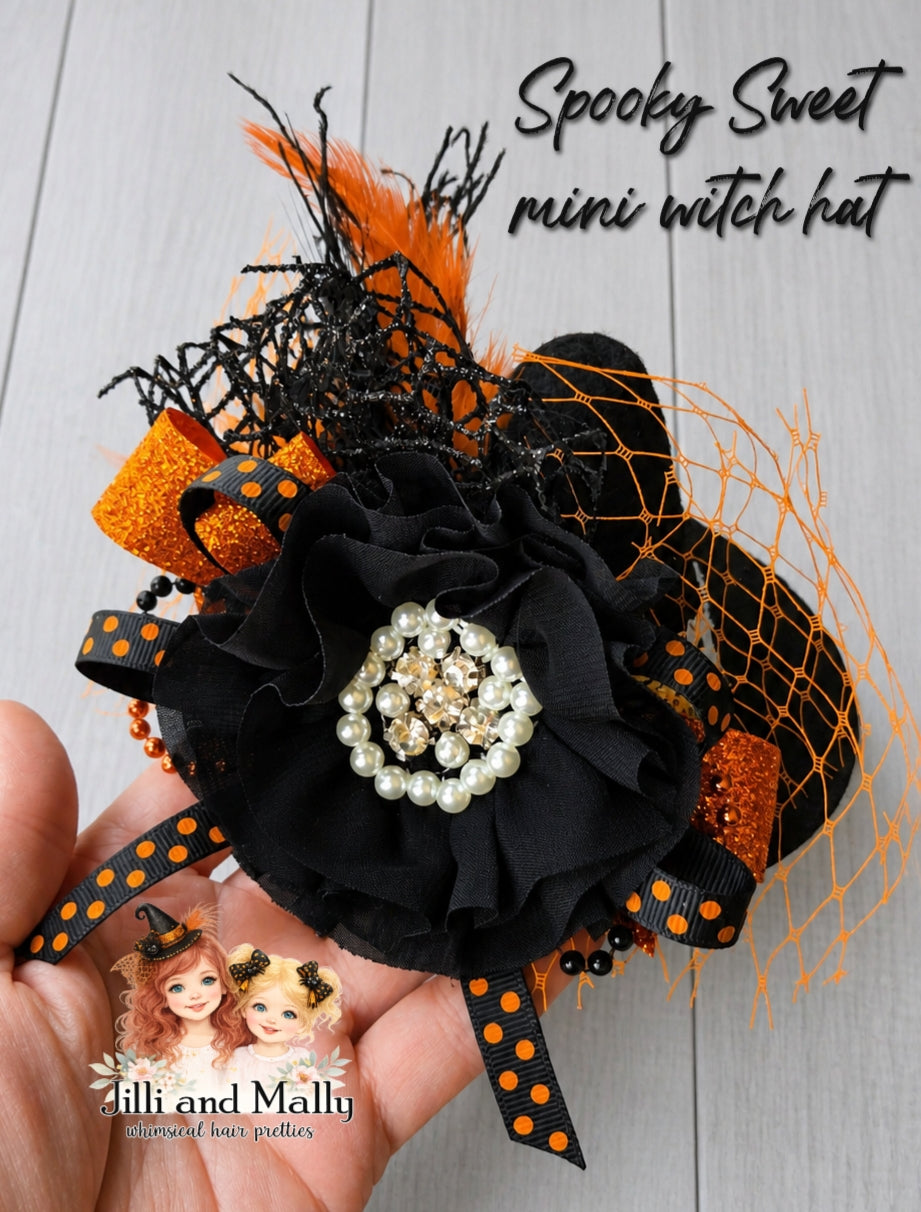 Spooky Sweet Mini Witch Hat m2m Two Roosters Clothing Co *Pre-order 4 wk turnaround time*