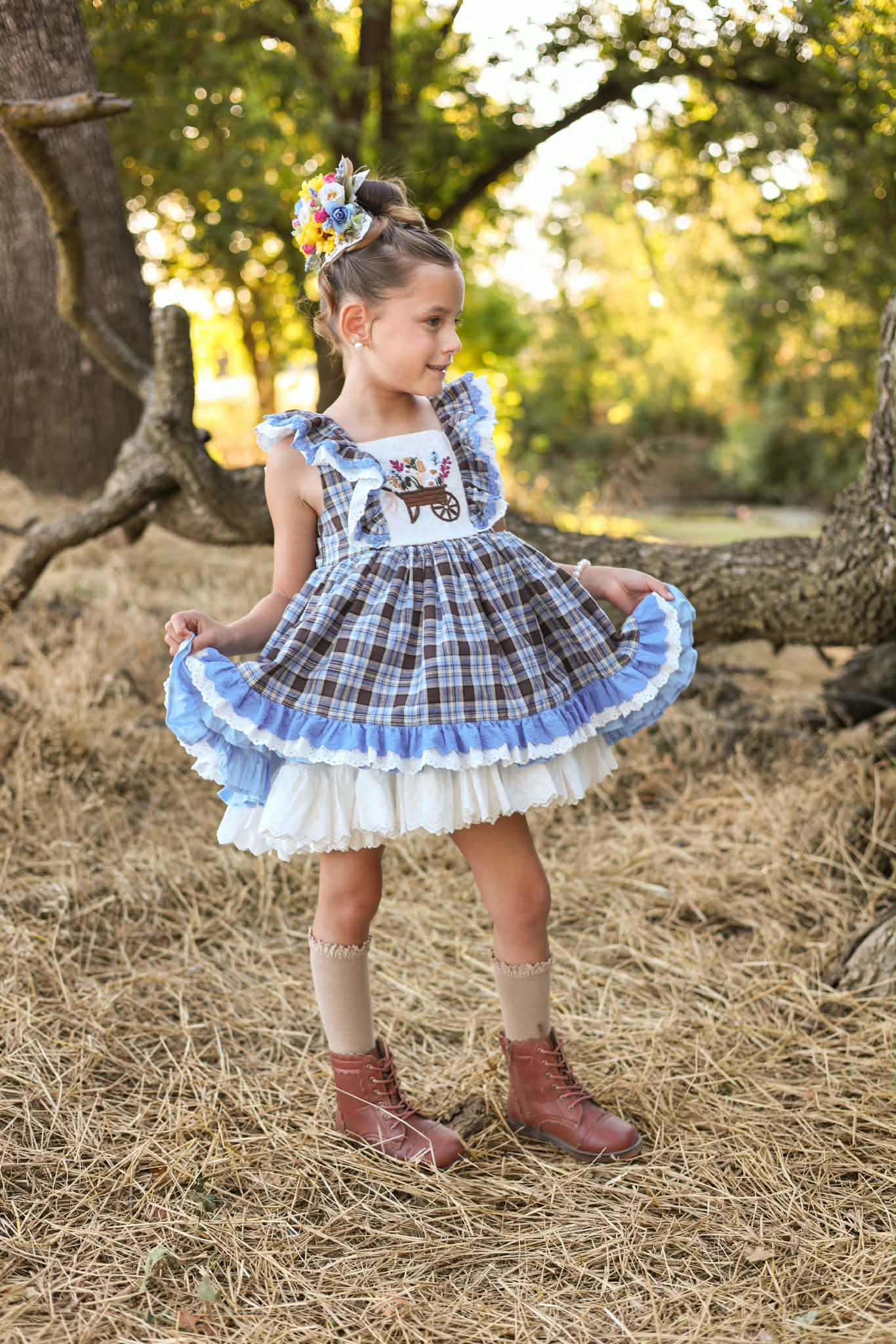 Harvest Daydream Sun Hat and Bloom m2m Lil Bear Clothing *MTO 4 wk turnaround*
