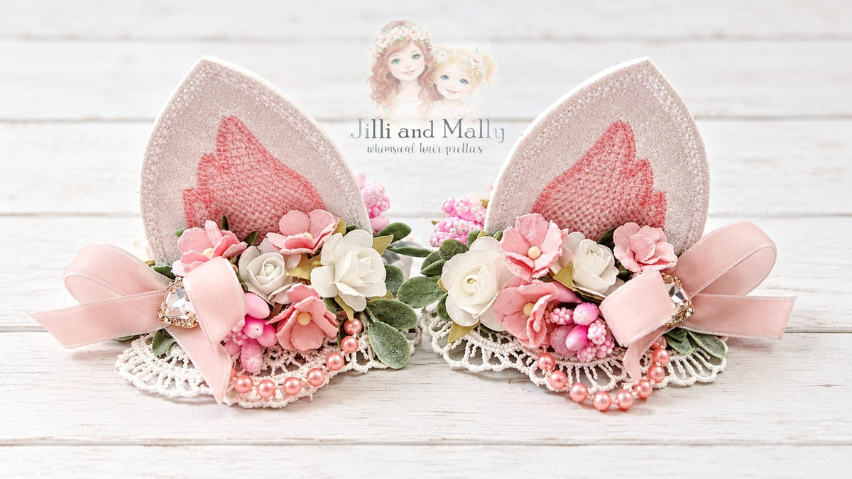 Pink Parisian Kitty Ears *Made to Order TAT 4 weeks*