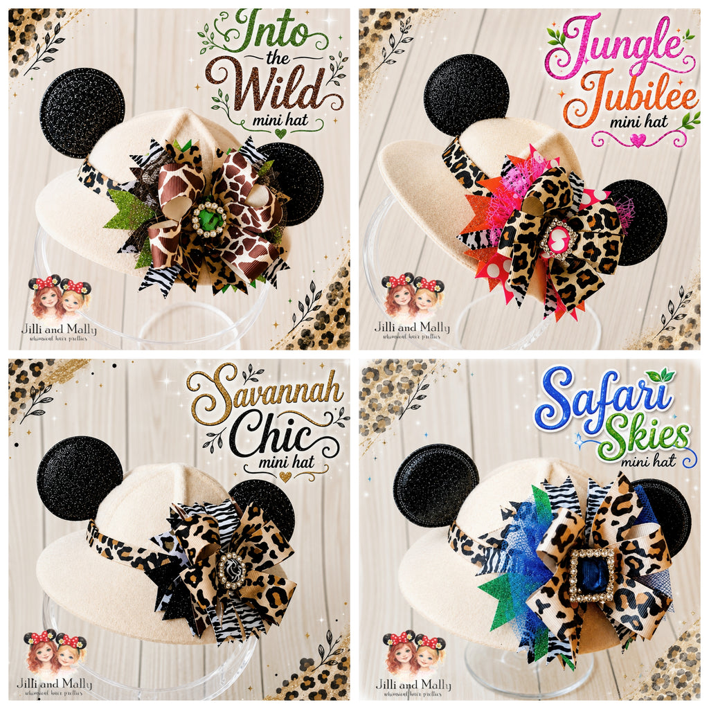 Mini Safari Hats *Pre-order with 4 week turnaround time*