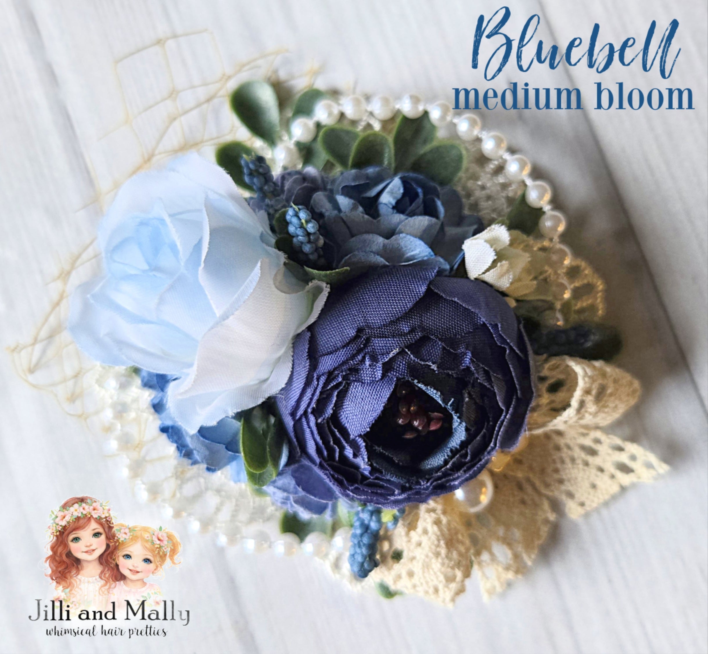 Bluebell Medium Bloom Floral Headband