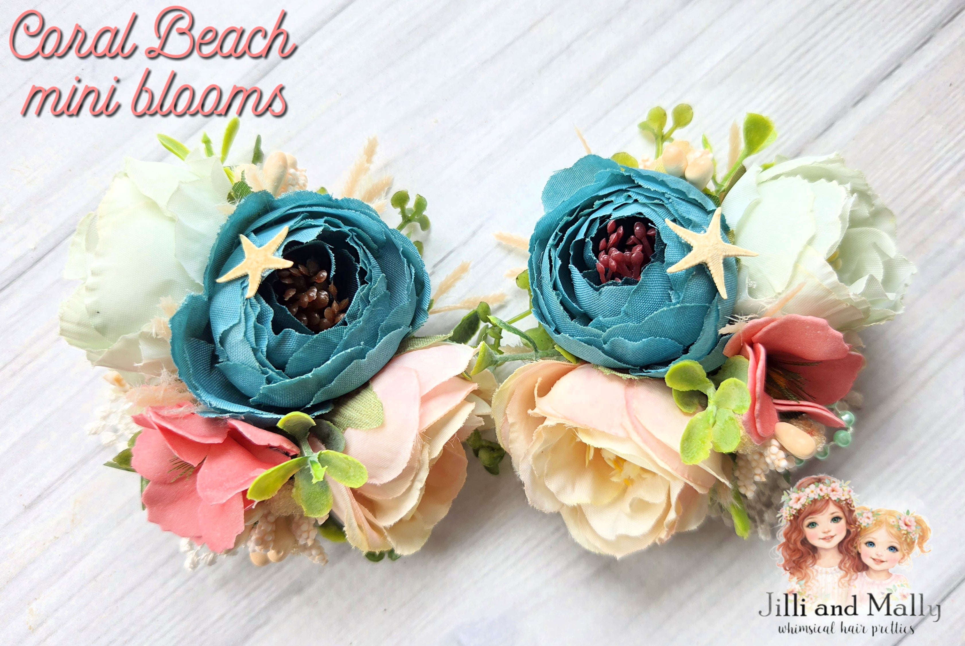 Coral Beach Mini Blooms~Single OR Piggies m2m Mia Miel Clothing *Pre-order 4 wk turnaround*