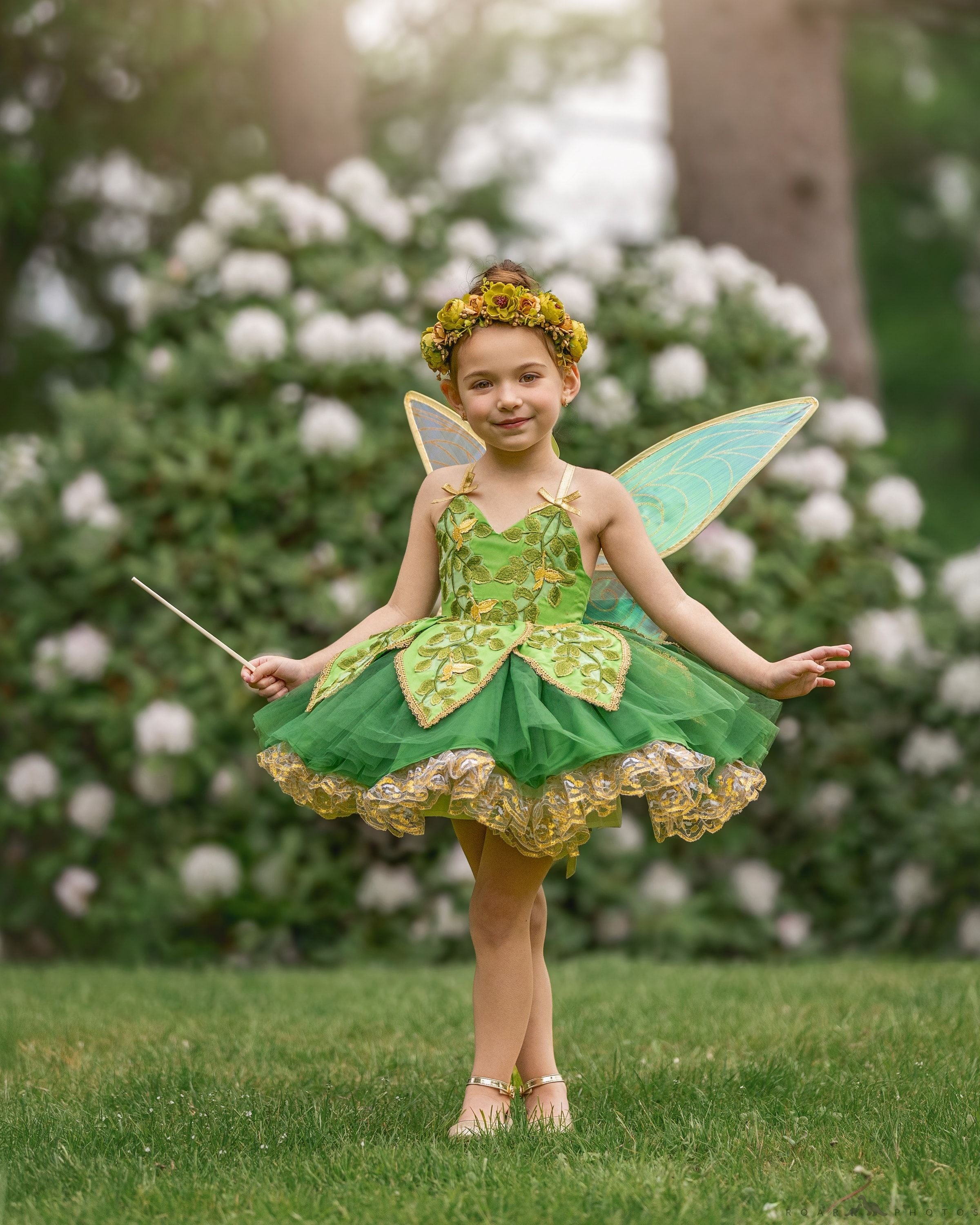 Pixie Hollow Floral Halo or Bun Wrap m2m Bitty Bundles of Joy *Pre-order 4 wk turnaround*