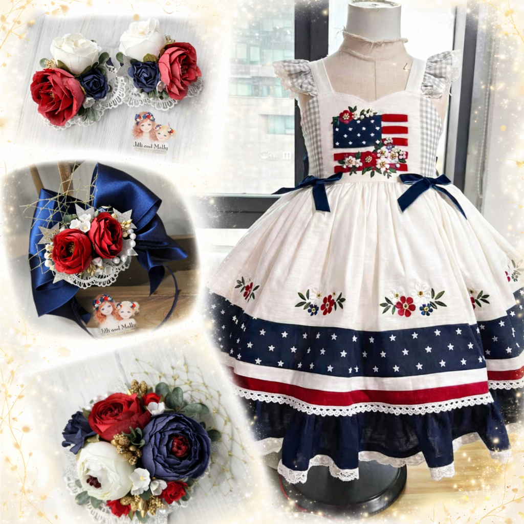 Miss America the Beautiful Medium Floral Bloom *pre-order 4 wk turnaround*