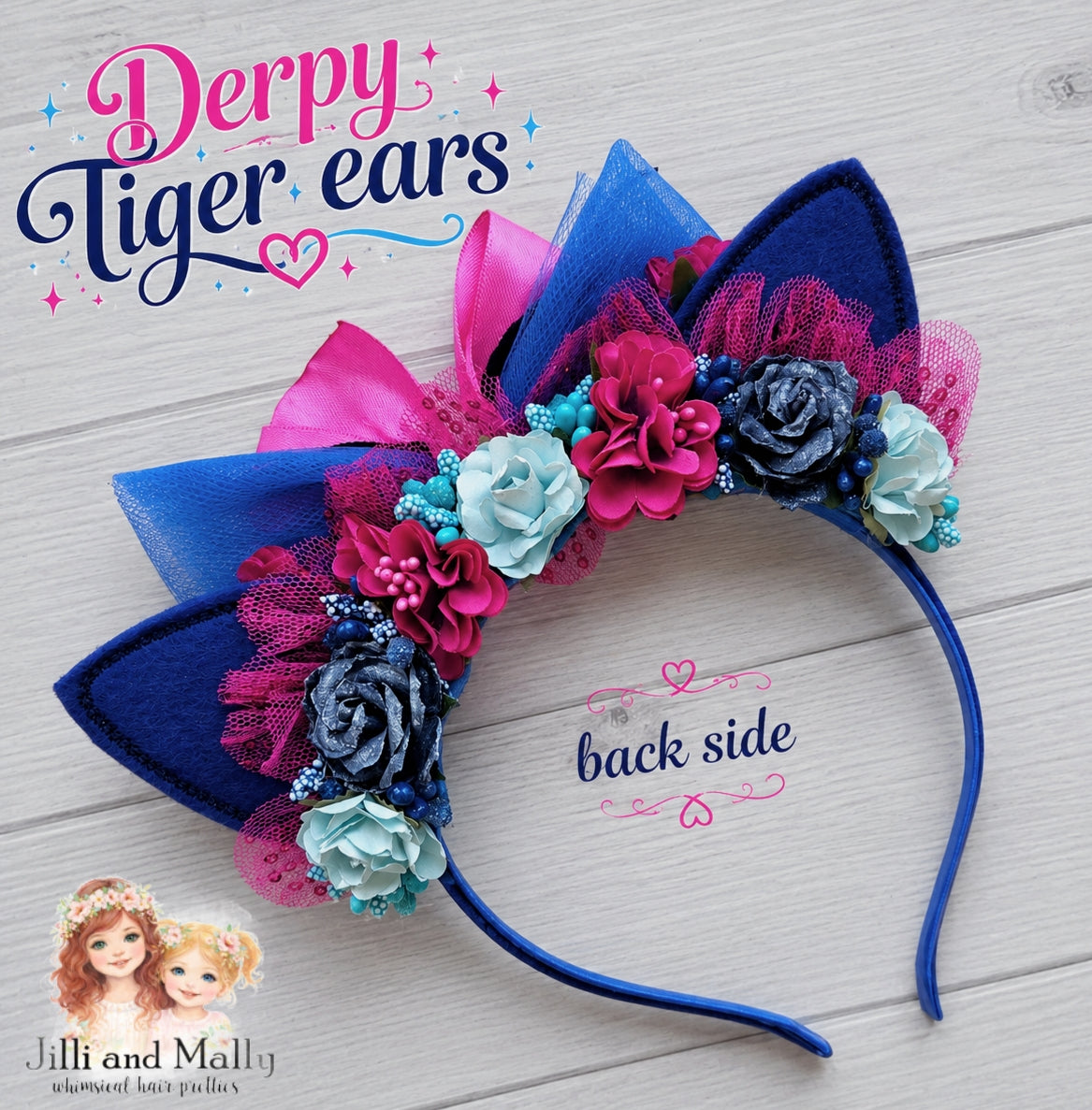 Derpy Tiger ears *Pre-Order TAT 4 weeks*