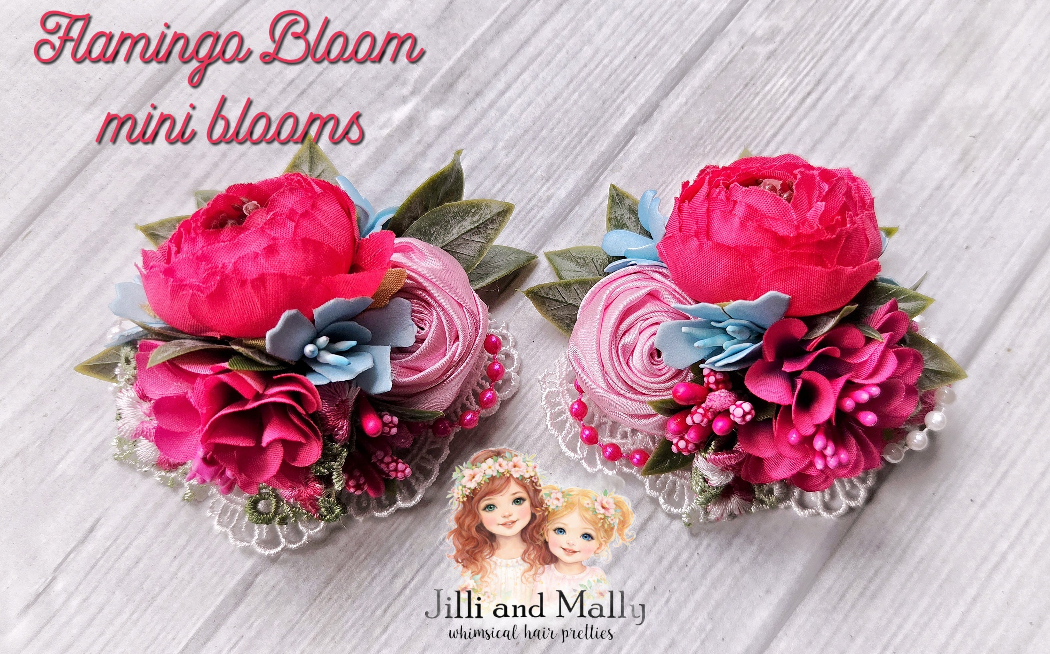 Flamingo Bloom Mini Blooms~Single OR Piggies m2m Kada Boutique *Pre-order 4 wk turnaround*