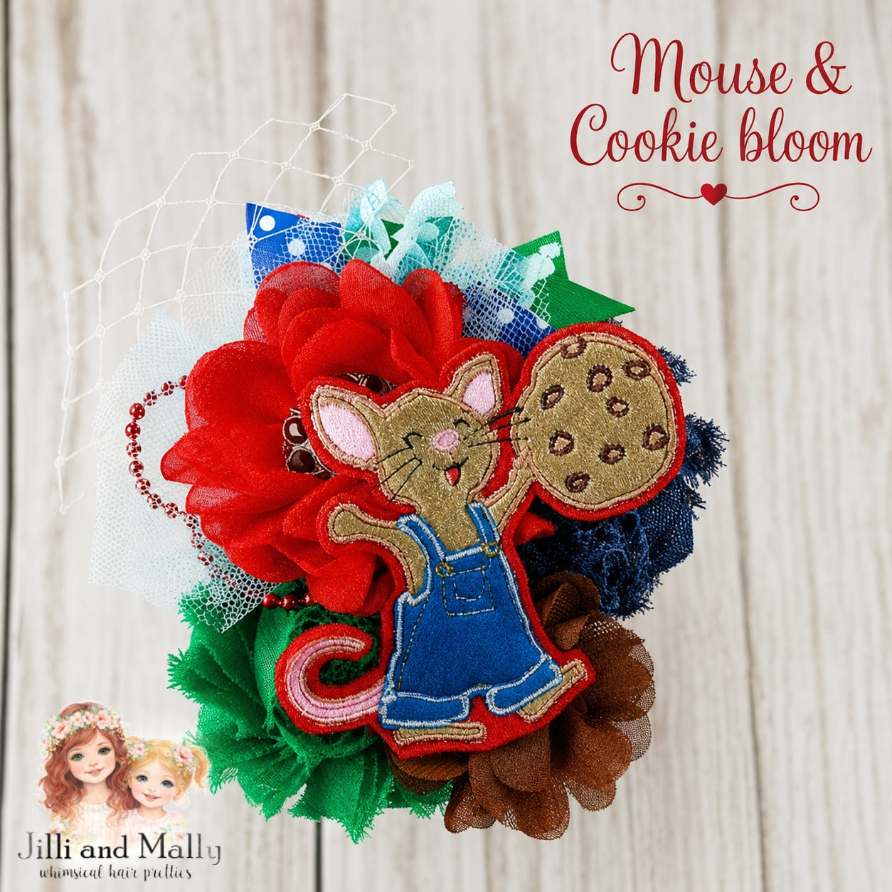 Mouse & Cookie Primary Back to School Bloom *Pre-Order 4 wk turnaround*
