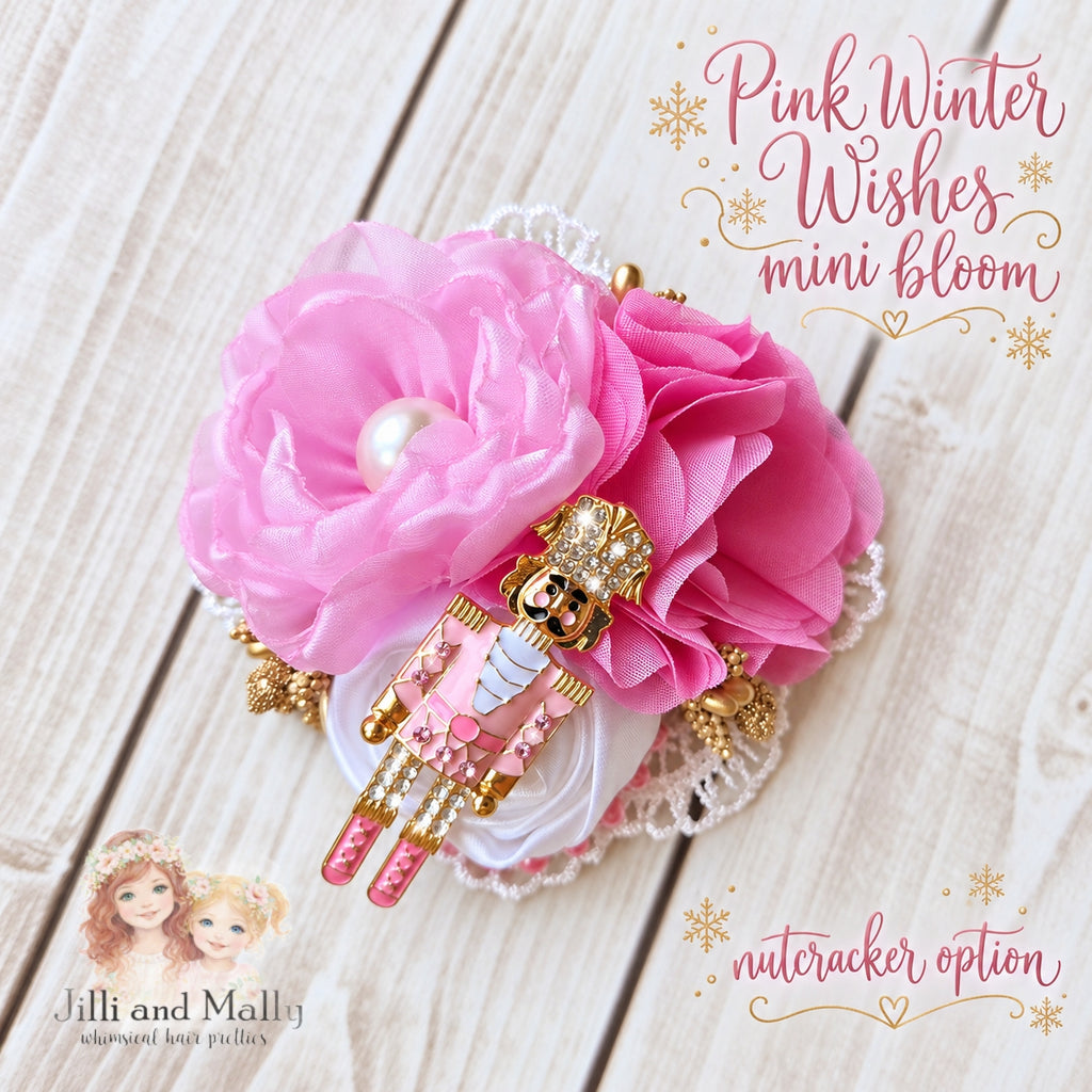 Pink Winter Wishes Mini Blooms ~Single OR Piggies m2m AIB *Made to Order with 4 week turnaround time*