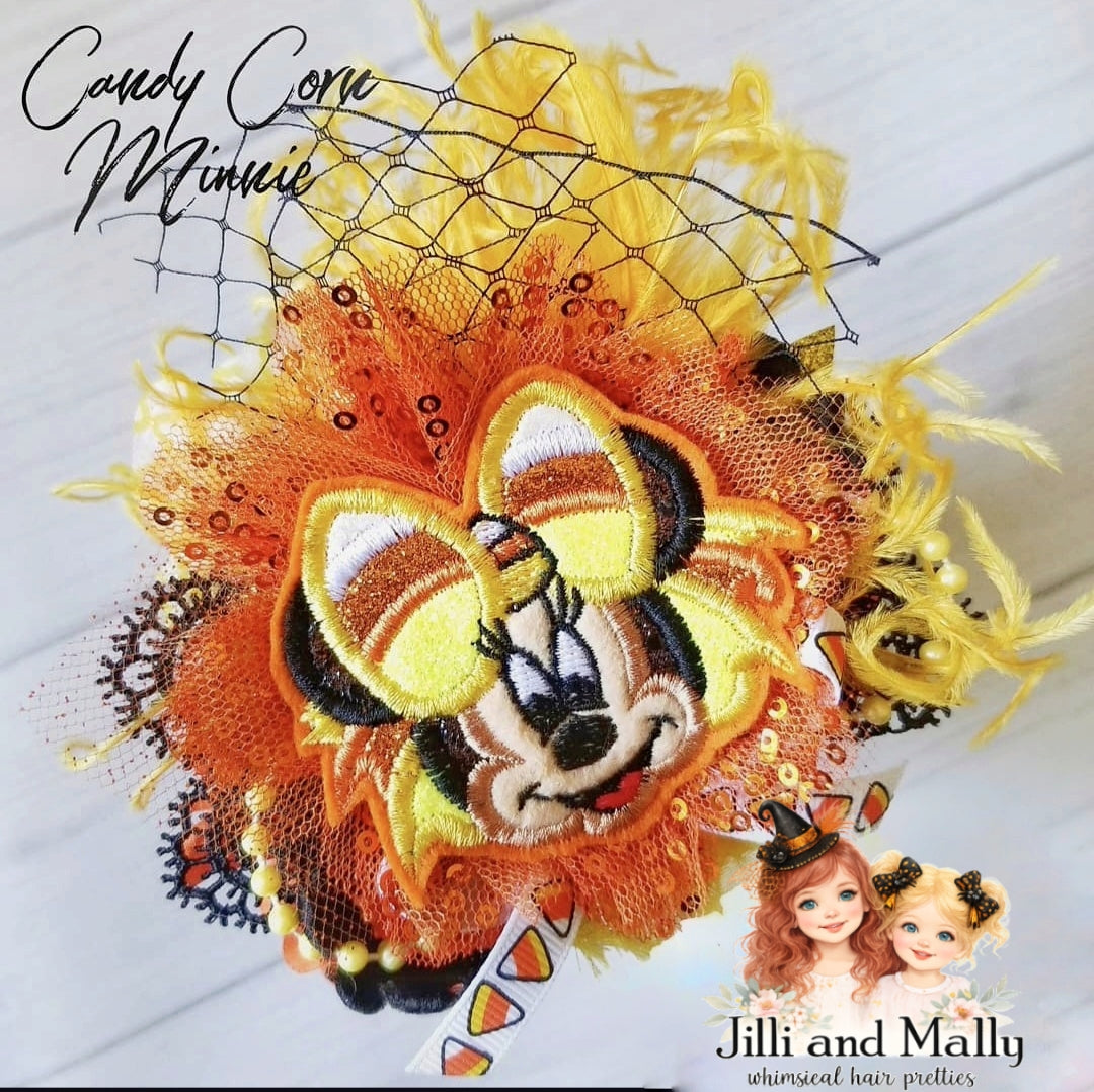 Candy Corn Miss Mouse Bloom *Pre-Order 4 wk turnaround*