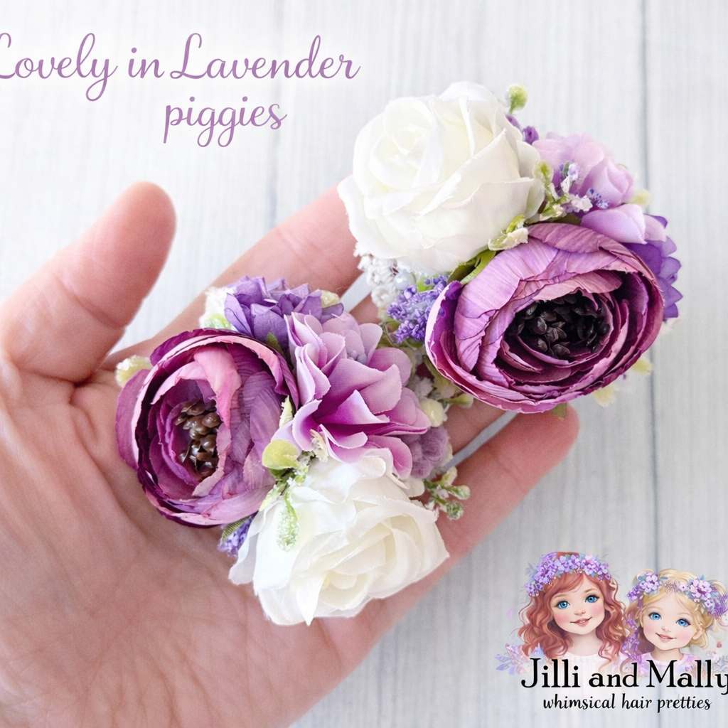 Lovely in Lavender Mini Bloom Piggie Set or Single **Pre-Order 4 wk turnaround**