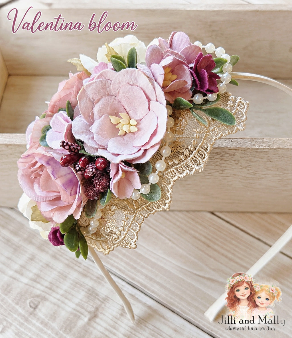 Valentina Medium Floral Bloom m2m Hummingbirds & Flowers *Made to Order with 4 week turnaround time*