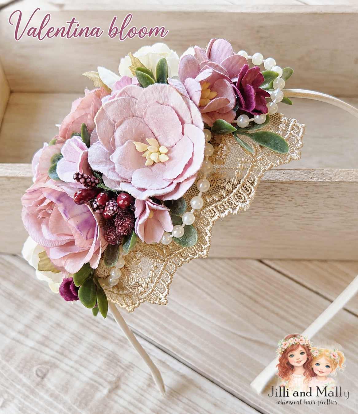 Valentina Medium Floral Bloom m2m Hummingbirds & Flowers *Made to Order with 4 week turnaround time*