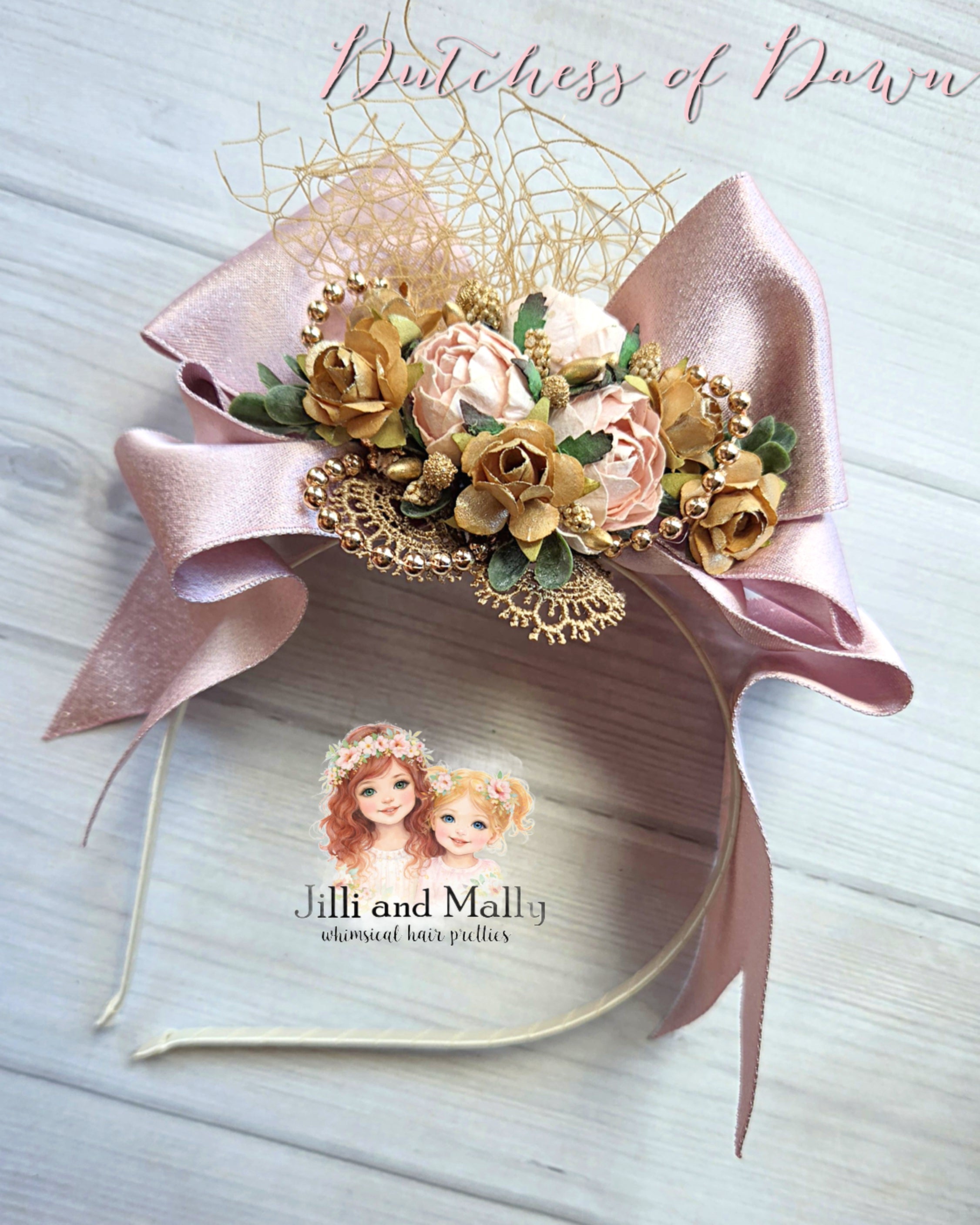 Dutchess of Dawn Floral Bow m2m La Petite Wardrobe *Pre-Order TAT 4 weeks*