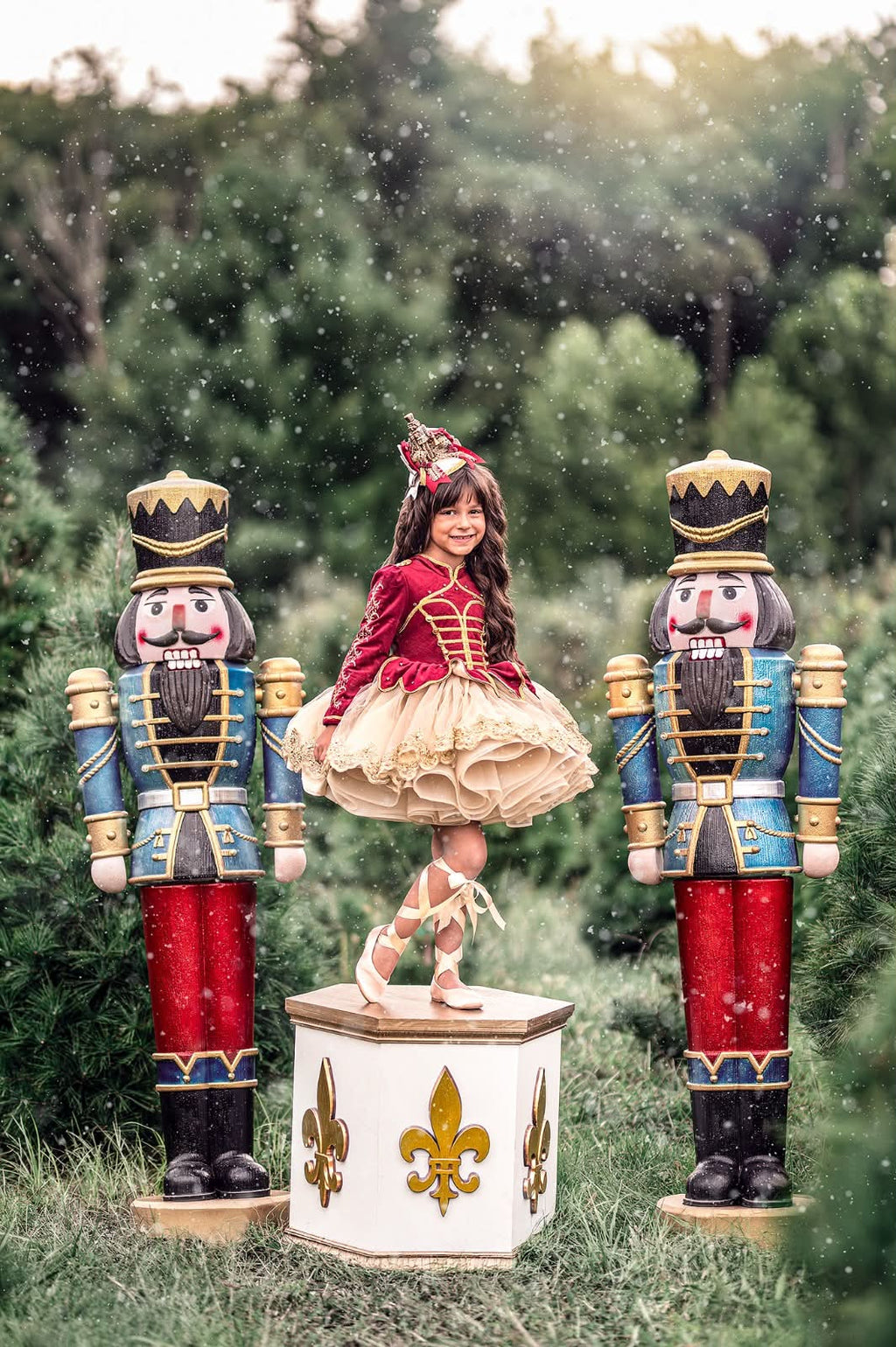 Golden Nutcracker Fascinator Mini Hat m2m Stella Maris *Made to Order with 6 week turnaround time*