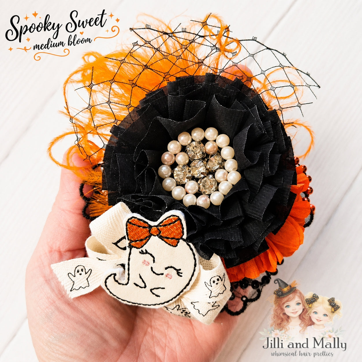 Spooky Sweet Halloween Medium Floral Bloom *pre-order 4 wk turnaround*
