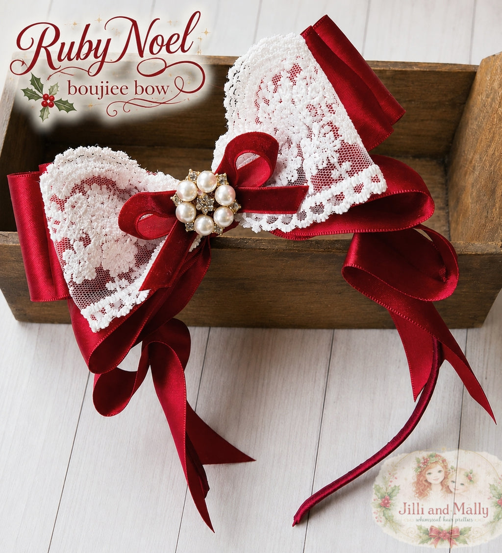 Ruby Noel Boujiee Bow m2m Hummingbirds & Flowers *Pre-Order TAT 4 weeks*