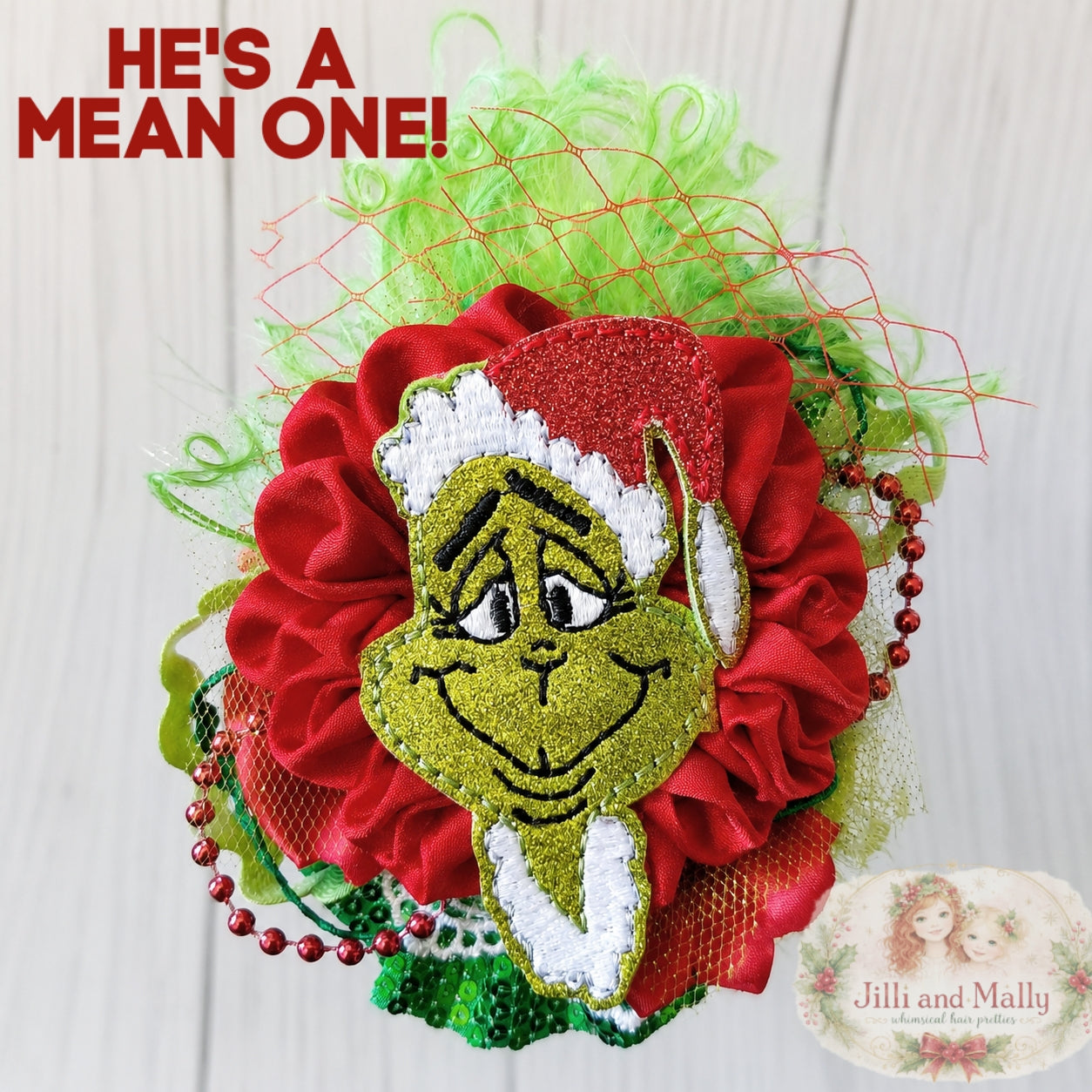 He's a Mean One! Christmas Bloom *Pre-Order 4 wk turnaround*