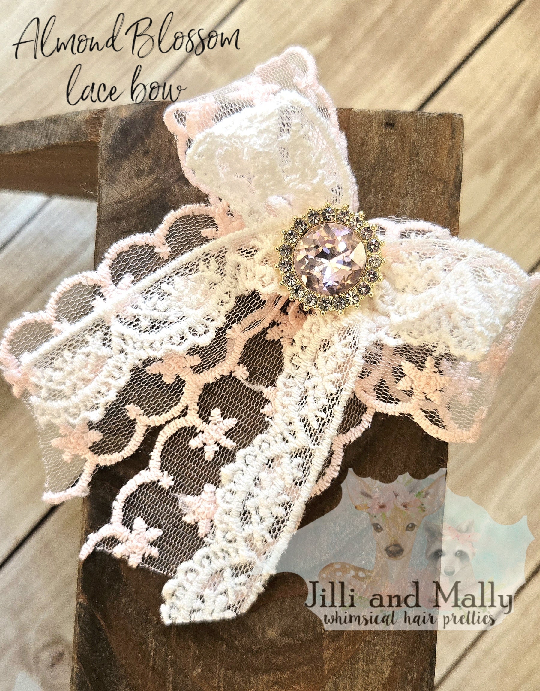 Almond Blossom Lace Bow