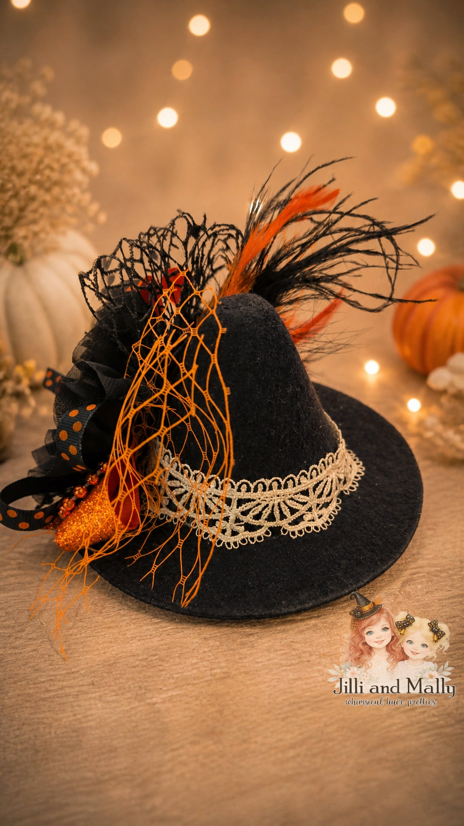 Spooky Sweet Mini Witch Hat m2m Two Roosters Clothing Co *Pre-order 4 wk turnaround time*