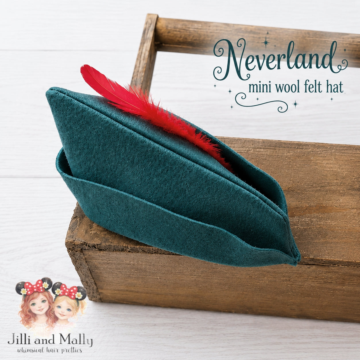 Neverland Wool Felt Mini Hat m2m Stella Maris *Pre-order 4 wk turnaround time*