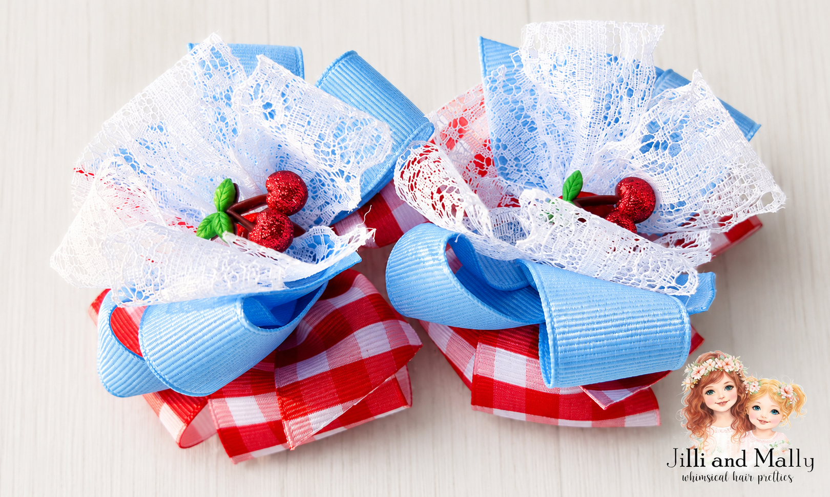 Cherries Jubilee Single OR Piggy Bows *Pre-order 4 wk turnaround*