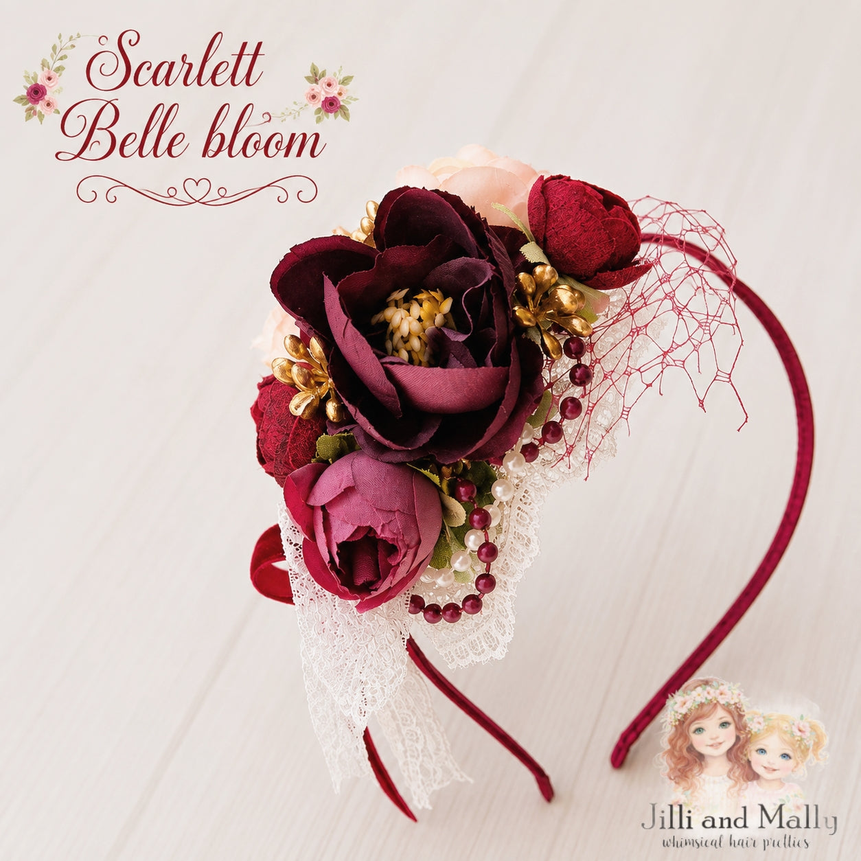 Scarlett Belle Medium Floral Bloom