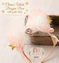 Clara's Velvet Boujiee Bow m2m Hummingbirds & Flowers *Made to Order TAT 4 weeks*