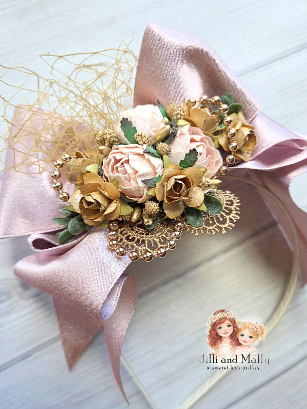 Dutchess of Dawn Floral Bow m2m La Petite Wardrobe *Pre-Order TAT 4 weeks*
