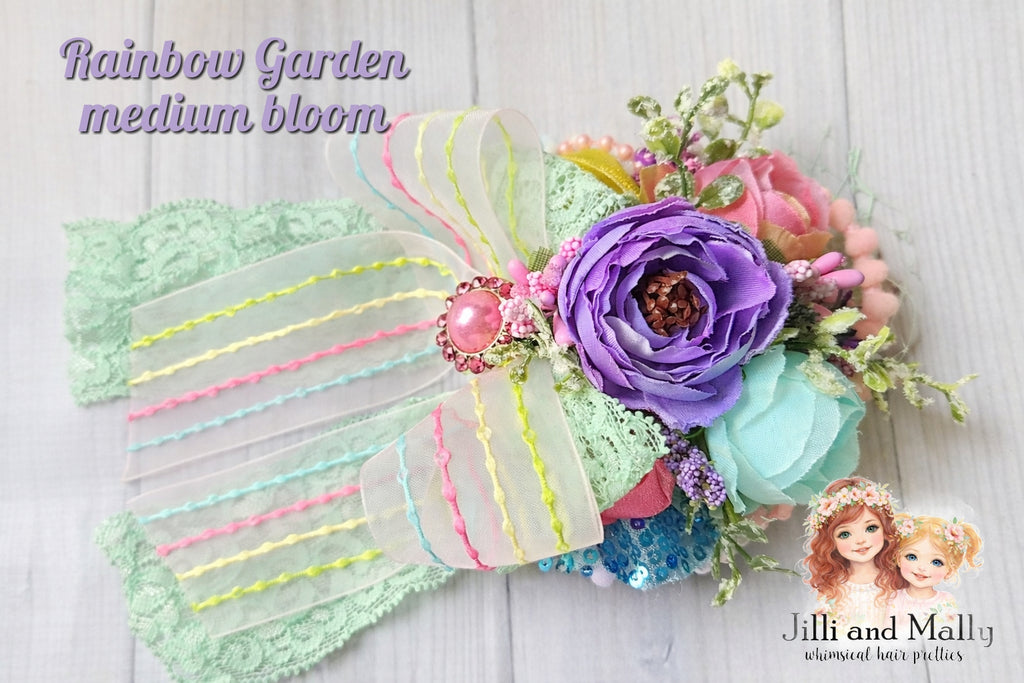 Rainbow Garden Medium Floral Bloom