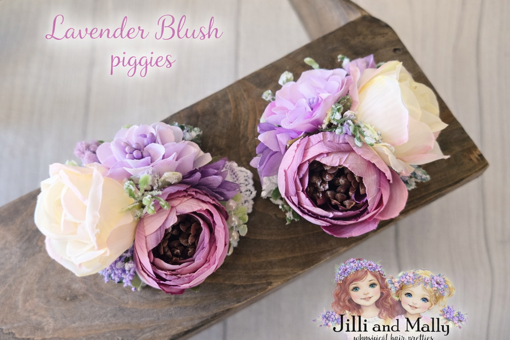 Lavender Blush Mini Bloom Piggie Set or Single **Pre-order 4 week turnaround time**