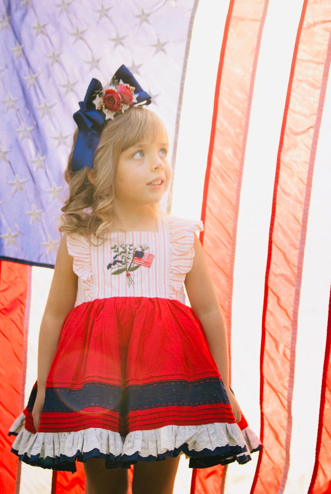 Miss America the Beautiful Floral Boujiee Bow *Pre-Order TAT 4 weeks*