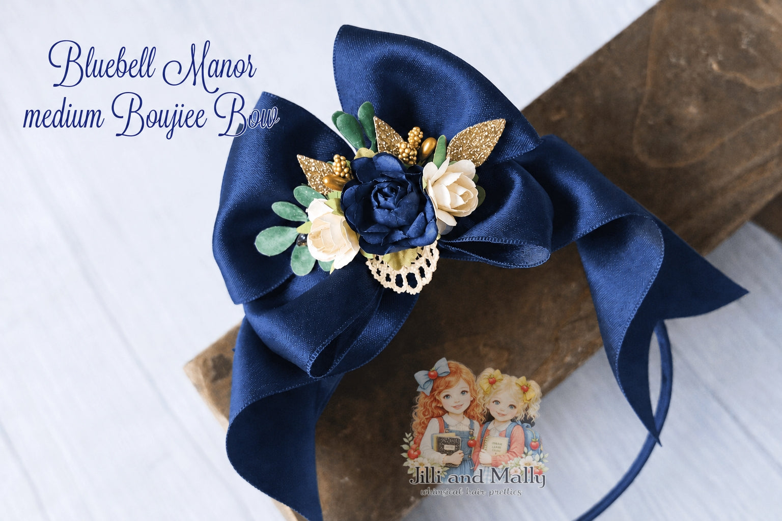 Bluebell Manor Floral Bow m2m Hummingbirds&Flowers *Pre-order with 4 wk turnaround time*