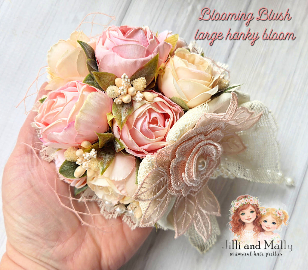 Blooming Blush Large Floral Hanky Bloom