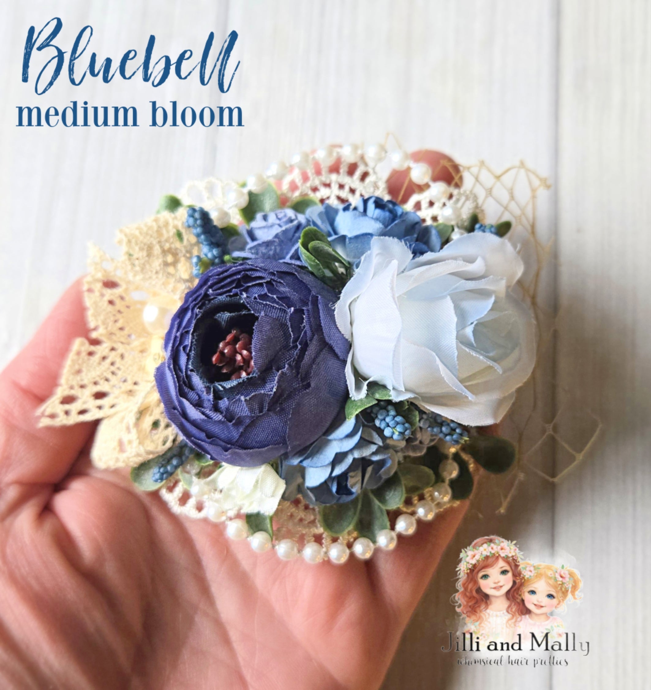 Bluebell Medium Bloom Floral Headband