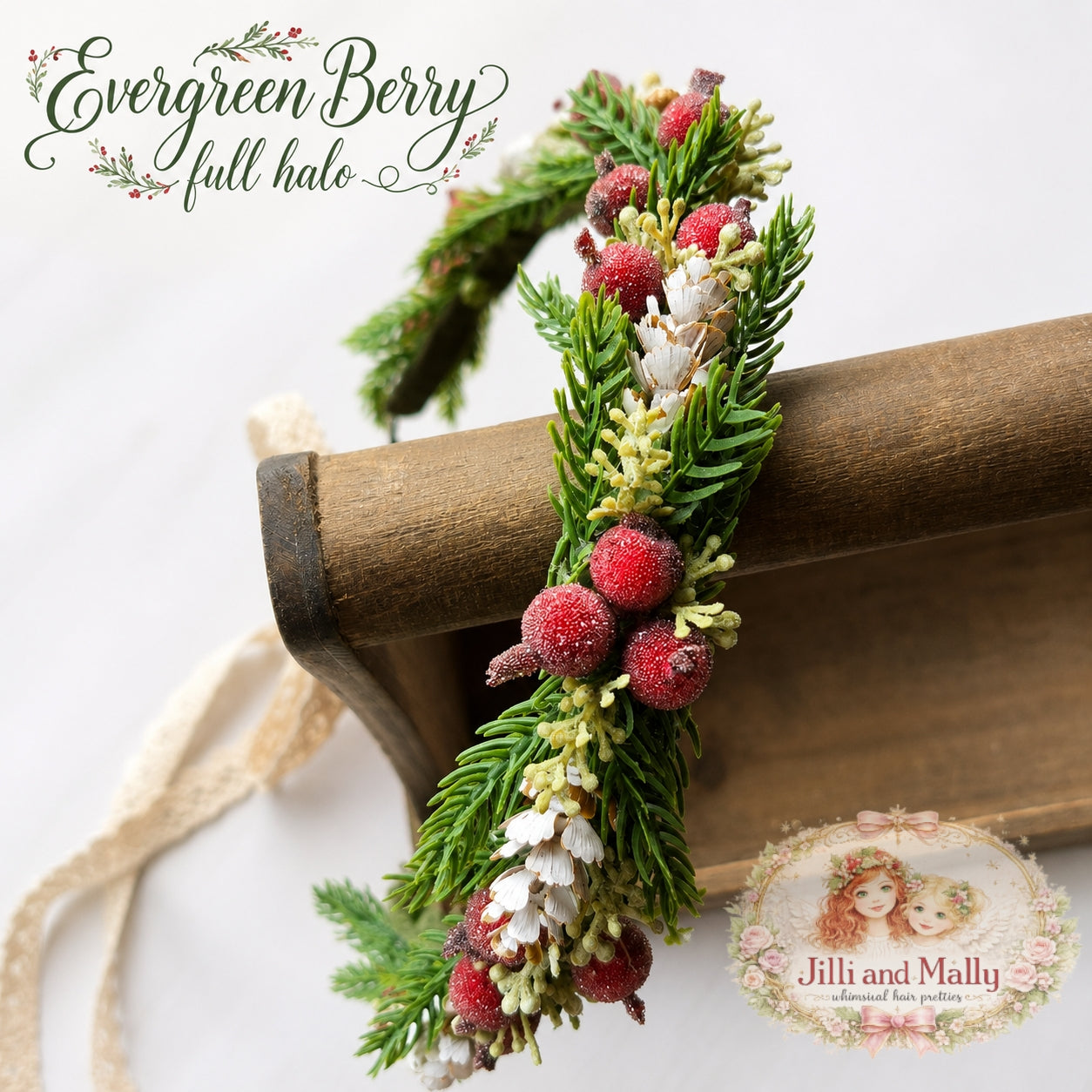 Evergreen Berry Full Halo m2m Bitty Bundles of Joy *Made to Order 4 wk turnaround*