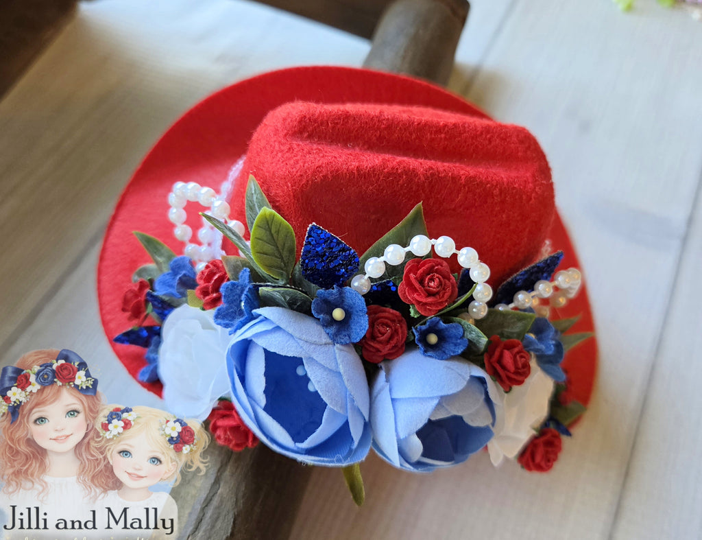 Sweet Land of Liberty Mini Cowgirl Hat