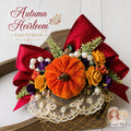 Autumn Heirloom Fascinator Mini Hat m2m Hummingbirds & Flowers *Pre-order with 4 week turnaround time*