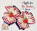 Apple for the Teacher Single OR Piggy Bows m2m Blue Dragonfly Clothing *Pre-order 4 wk turnaround*