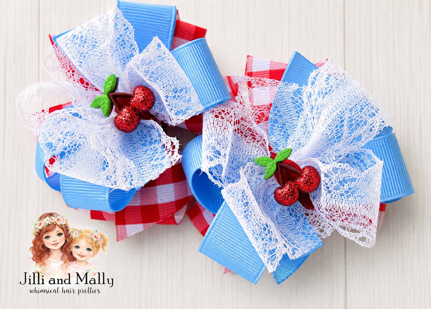 Cherries Jubilee Single OR Piggy Bows *Pre-order 4 wk turnaround*