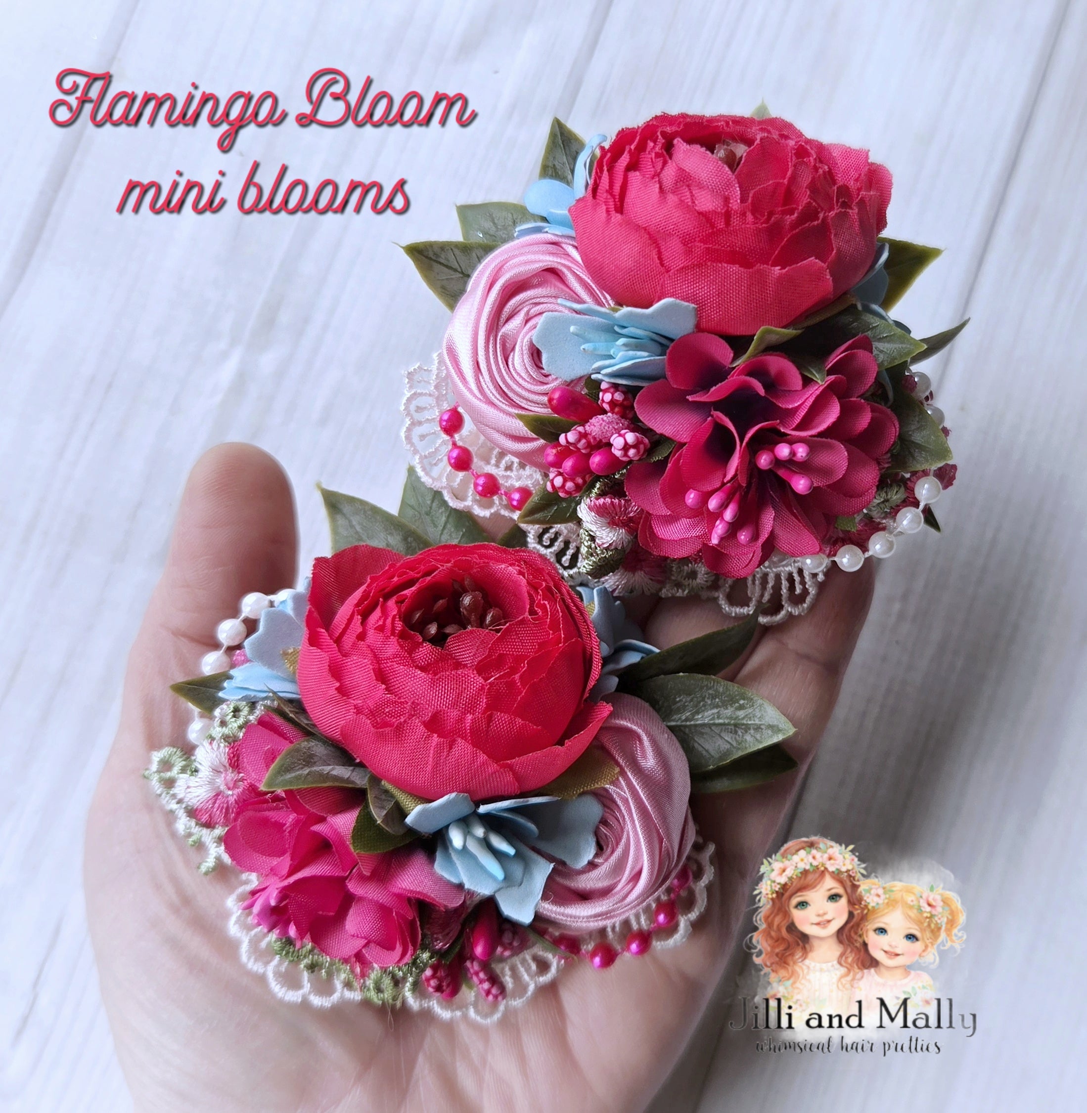 Flamingo Bloom Mini Blooms~Single OR Piggies m2m Kada Boutique *Pre-order 4 wk turnaround*