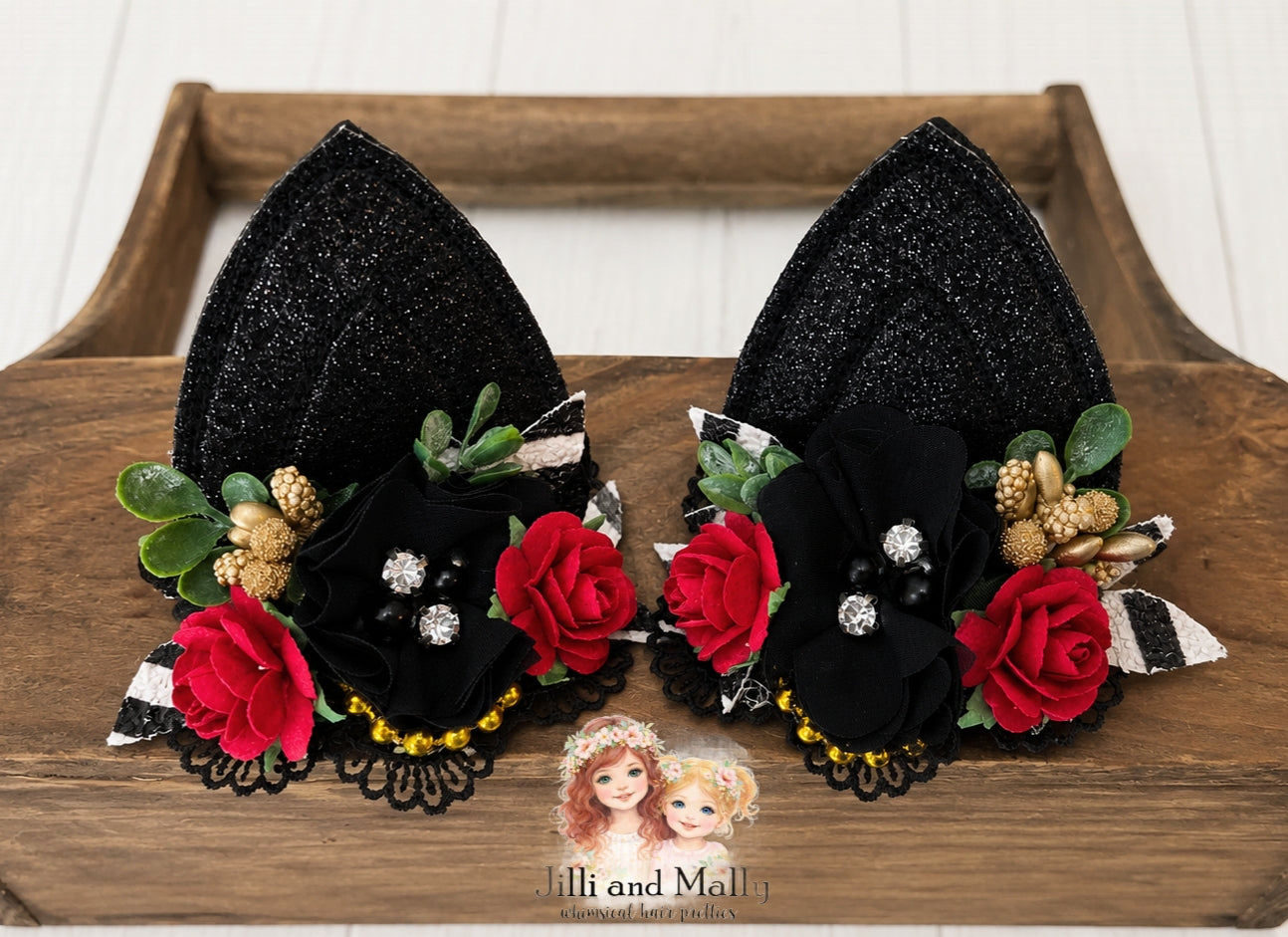 Midnight Mischief Kitty Ears m2m Reina Monroe Originals *Pre-Order TAT 4 weeks*