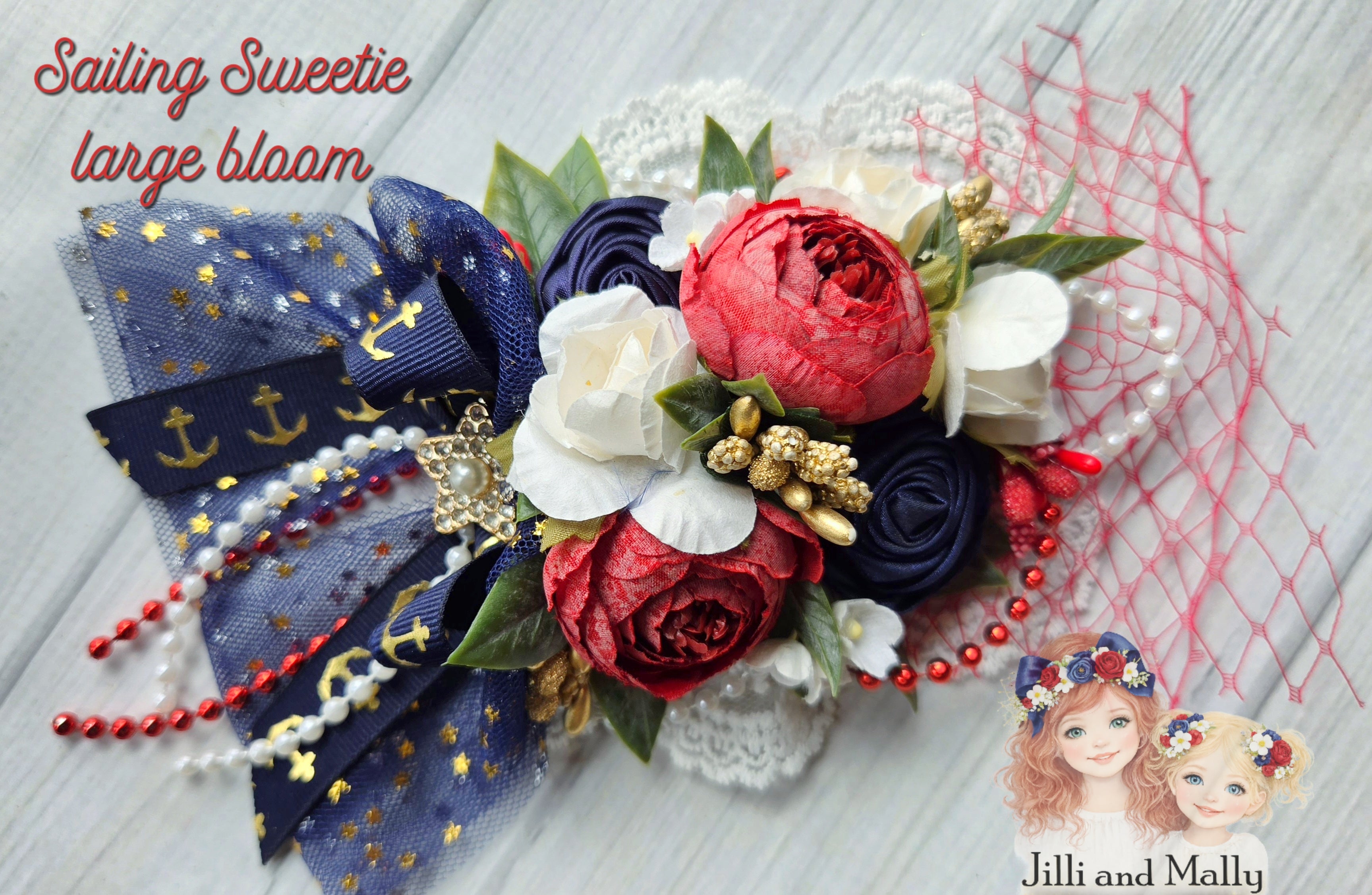 Sailing Sweetie Large Floral Bloom m2m The Carriage House *pre-order 4 wk turnaround*