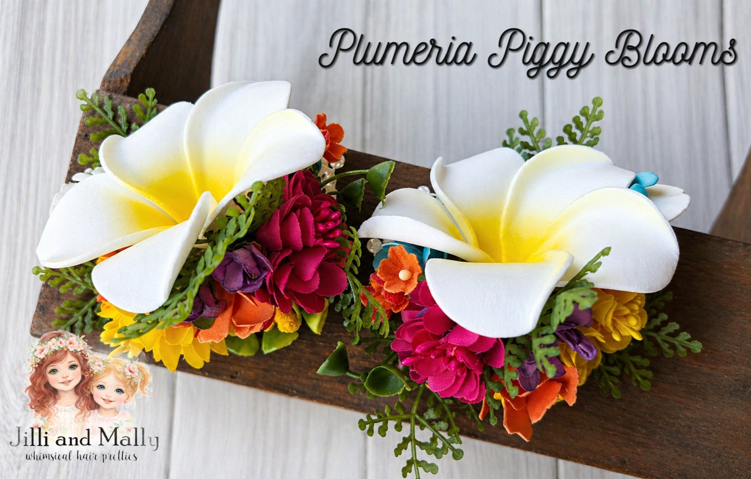 Bright Plumeria Mini Blooms~Single OR Piggies *Pre-order 4 wk turnaround*