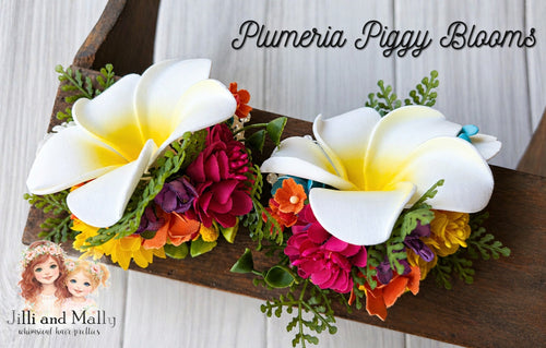 Bright Plumeria Mini Blooms~Single OR Piggies *Pre-order 4 wk turnaround*