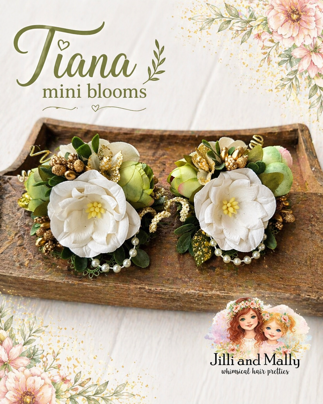 Enchanted Lilypad Mini Blooms~Single OR Piggies m2m Hummingbirds & Flowers *Pre-order 4 wk turnaround*